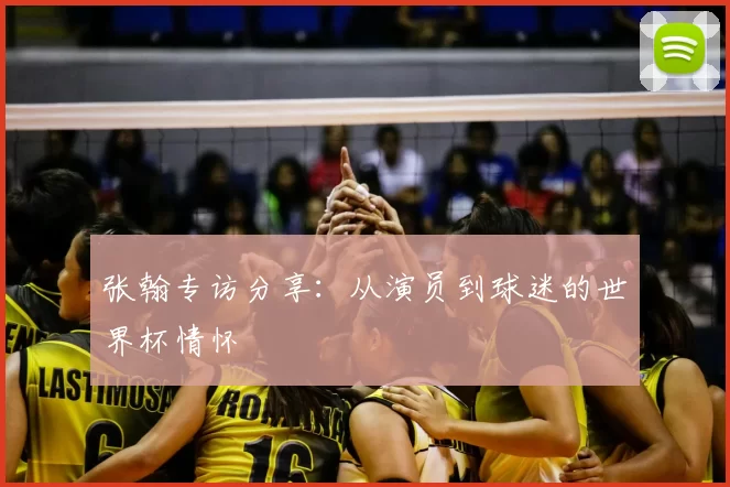 张翰专访分享:从演员到球迷的世界杯情怀