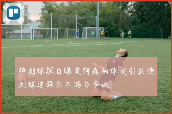热刺球探自曝是阿森纳球迷引发热刺球迷强烈不满与争议