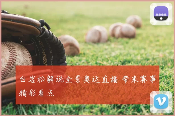 白岩松解说全景奥运直播 带来赛事精彩看点